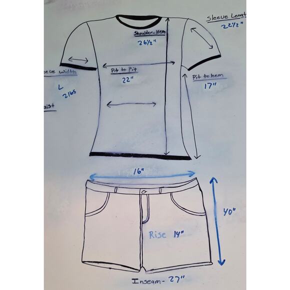 Aria Womens Striped Pajama‎ Set Size L - Picture 5 of 5